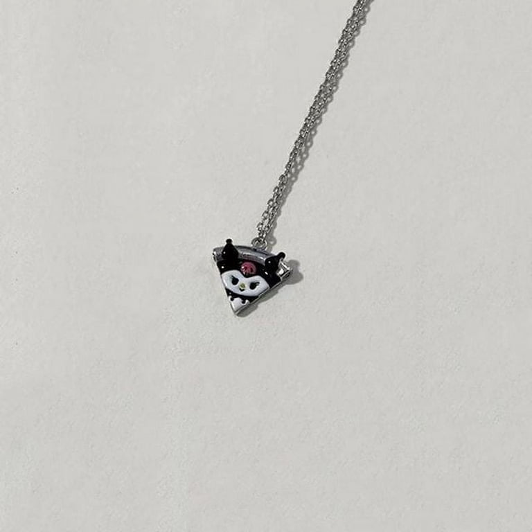 New Sanrio Hello Kitty Kuromi My Melody Necklace Cute Pendant Magnetic  Sister Necklace Cartoon Fashion Jewelry Friend Gift 