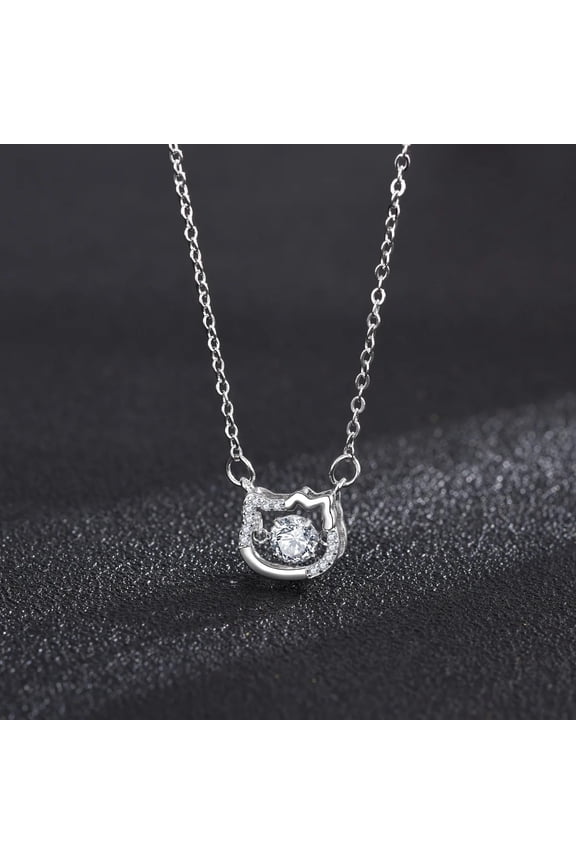 New Sanrio Hello Kittys Y2K Sweet Kawaii Ring Necklace Cartoon Ornaments Fashion Temperament Exquisite Valentine's Day Gift