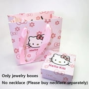 HANGGAODA TRADING New Sanrio Hello Kittys Y2K Sweet Kawaii Ring Necklace Cartoon Ornaments Fashion Temperament Exquisite Valentine‘s Day Gift