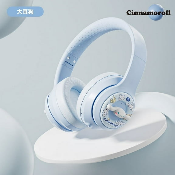 New Sanrio Kuromi My Melody Cinnamoroll Headworn Intelligent Bluetooth Earphones Family Series Wireless Gaming Headset Xmas Gift