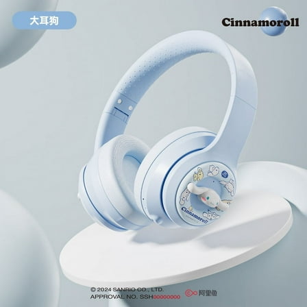 New Sanrio Kuromi My Melody Cinnamoroll Headworn Intelligent Bluetooth Earphones Family Series Wireless Gaming Headset Xmas Gift