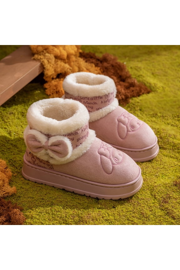 New Sanrio cartoon Kuromi slippers Rain Boots Fashion Boots Non-Slip shoes gift toy