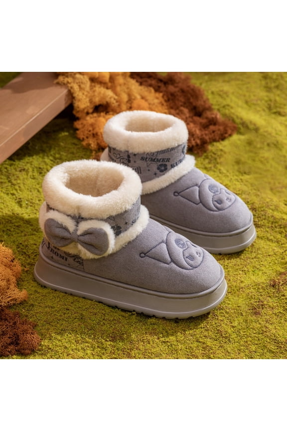 New Sanrio cartoon Kuromi slippers Rain Boots Student Fashion Boots Non-Slip shoes gift toy