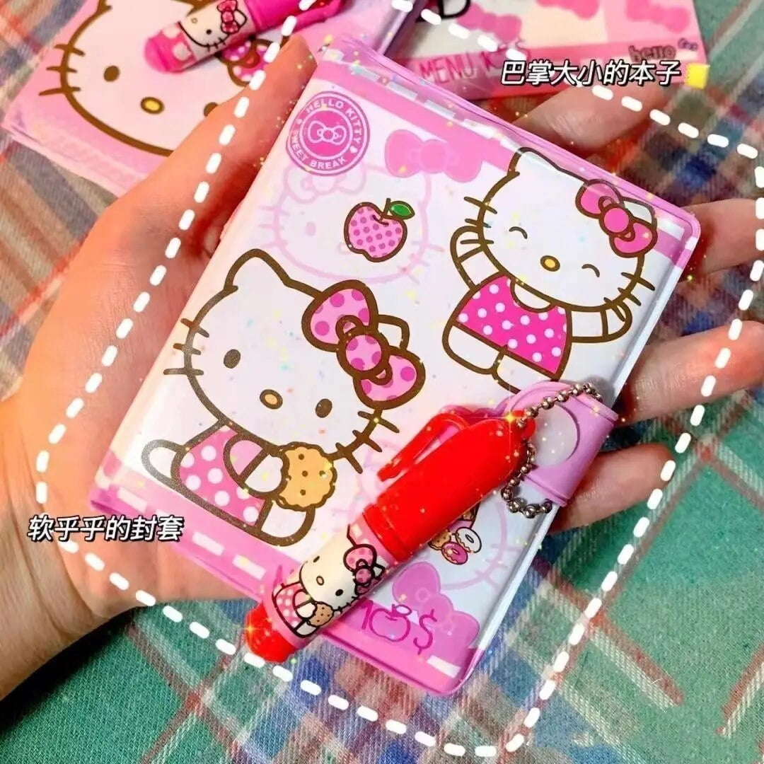 New Sanrio kawaii cartoon animation figure creative Hello Kitty notepad ...