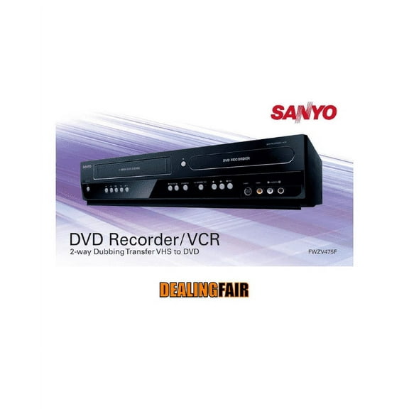New Sanyo FWZV475F DVD Recorder/VCR Combo Player