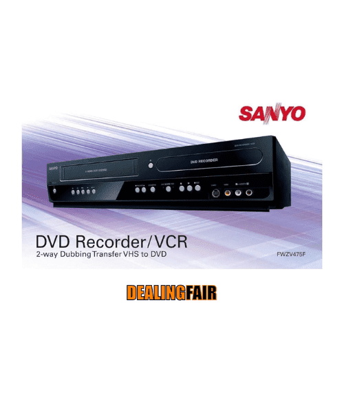 New Sanyo FWZV475F DVD Recorder/VCR Combo Player