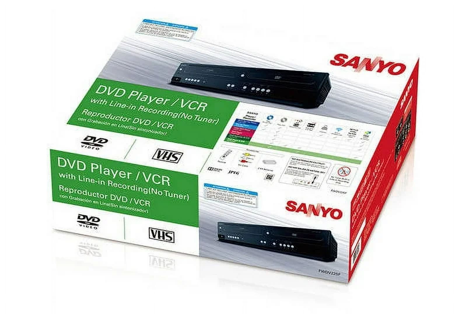 Sanyo FWDV225F DVD VCR Combo DVD Player (New)