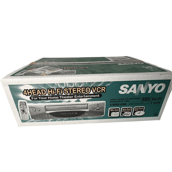 New Sanyo VWM-696 4-Head Hi-Fi VHS VCR