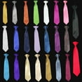 thumbnail image 1 of New Satin Solid 23 COLORS Clip on NECK Tie for Boy Formal Suit S-XL,2T-7,8-14, 1 of 4