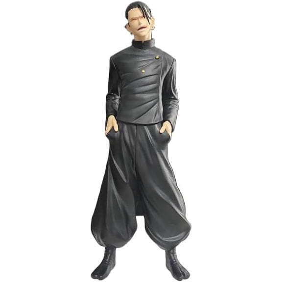 New Satoru Gojo Figure Geto Suguru Figure Black Clothing Standing Action Figures 30cm/11.8inch Handmade Cosplay PVC Statues Souvenirs Anime Fans Gifts (Geto Suguru)