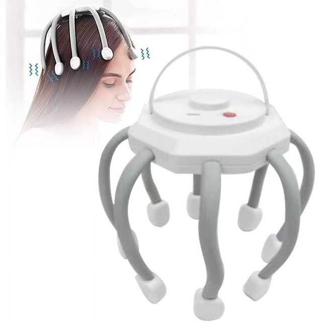 New Scalp Massager, Electric Head Massager with 3 Modes,360 Degree Head