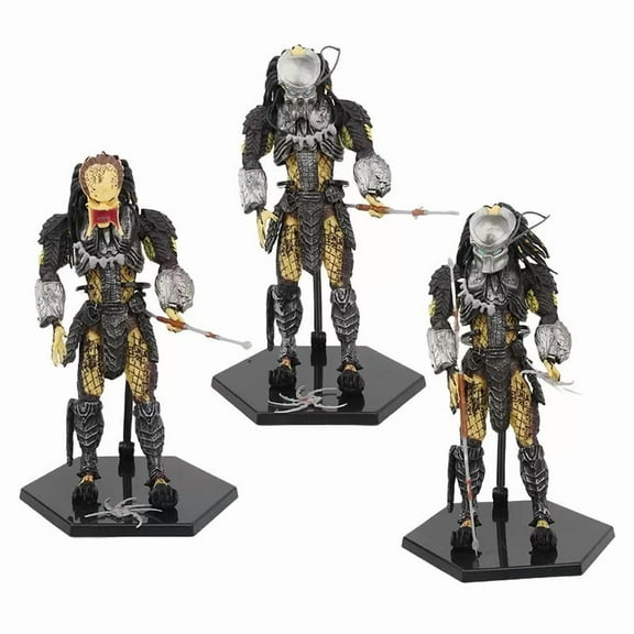New Scar Predator, Predator Figure, 3pc Standing Fighting Action Figure 21cm/8.3inch Anime Model Game Character Statue Collection Decoration Gift (a)