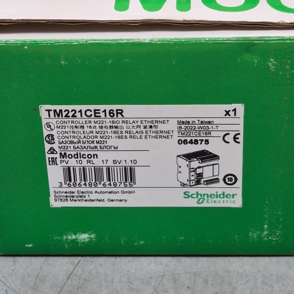 New Schneider TM221CE16R PLC module In Box Expedited Shipping