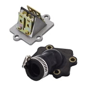 New Scooters Intake Manifold Reed Valve Assembly Fit for 49CC 50CC JOG Minarelli 2-Stroke Engine Yamaha JOG Vino Zuma BWS Vento
