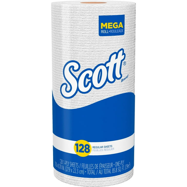 Kitchen Roll Towels, 1-Ply, 11 x 8.75, White, 128/Roll, 20 Rolls/Carton Kitchen Roll Towels, 1-Ply, 11 x 8.75, White, 128/Roll, 20 Rolls/Carton