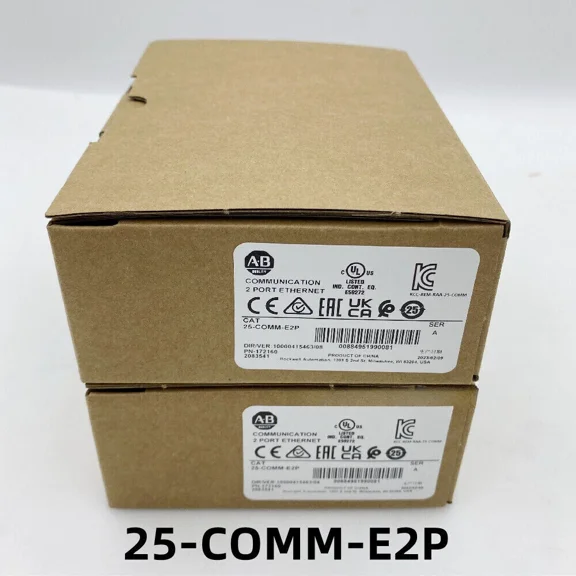 New Sealed 25-COMM-E2P Allen-Bradley 2 Port Ethernet Communication Adapter