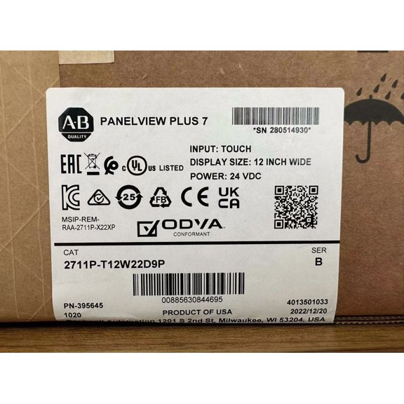 New Sealed 2711P-T12W22D9P /B Allen-Bradley PanelView Plus 7 Touch 12"