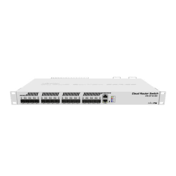New Sealed Mikrotik CRS317-1G-16S+RM Manageable Switch Layer 3 features 16 SFP+