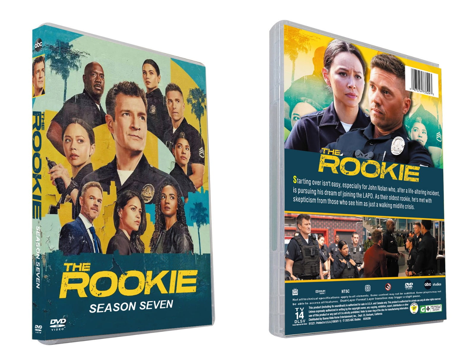 New Sealed The Rookie Season 7 (DVD, 3-Disc) Box Set TV Series ...