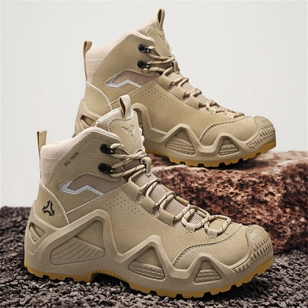 New Season Men's High-Top Minimalist Outdoor Sports Hiking Boots for All Seasons, Large Size