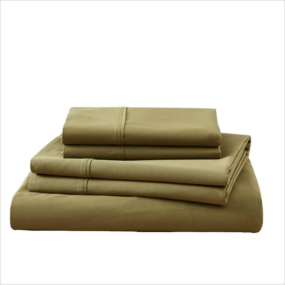 New Season Naturally Yours - 100% Cotton Bed Sheets Queen and King - Solid Bed Sheet & Pillowcase Sets - Soft Cotton 4 Piece Bed Sheets Set - Fits Mattress 15 inches Deep Pocket