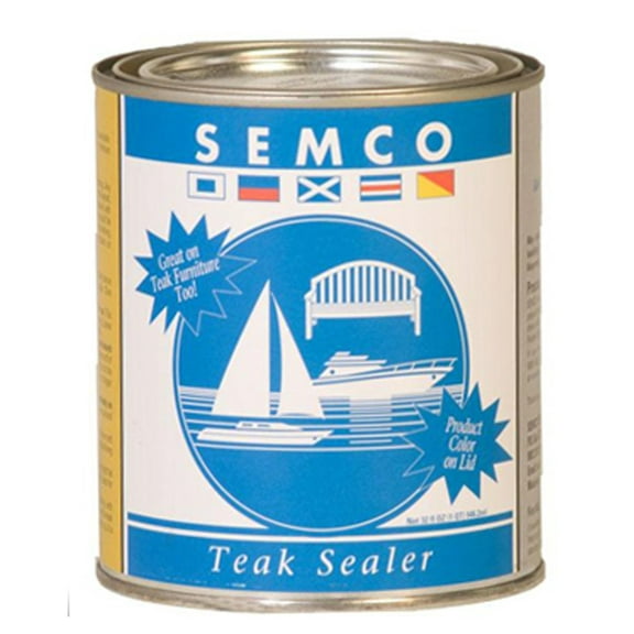 New Semco Teak Wood Natural Finish Sealant Protector Sealer (1 Gallon - Approx Coverage 200sqft)-Packaged & Shipped by