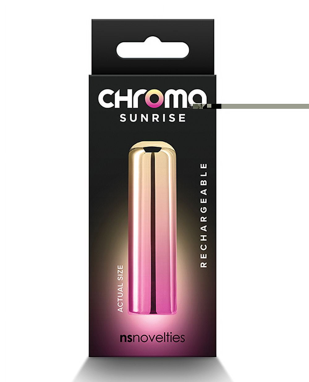 New Sensations Novelties Chroma Sunrise Rechargeable Vibrator Small