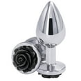 thumbnail image 1 of New Sensations Novelties, Rear Assets Rose Anal Plug - Medium - Black, 1 of 2