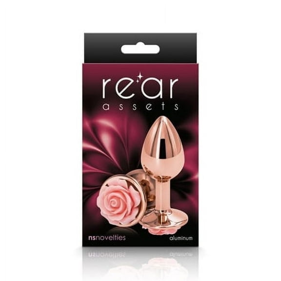 New Sensations Novelties Rear Assets Rose Anal Plug - Small - Pink