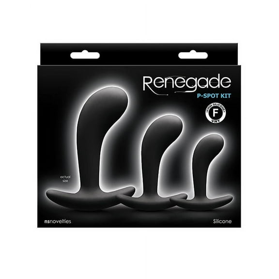 New Sensations Novelties Renegade P Spot Anal Plug Kit - Black
