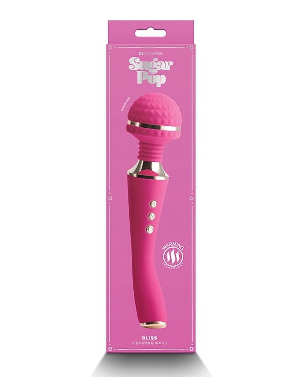 New Sensations Novelties Sugar Pop Bliss Warming Wand Vibrator