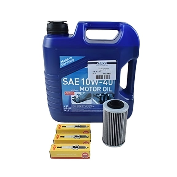 OEM Grade Complete 4-TEC Engine Service Kit with 10W-40 Oil Compatible with 2002-2018 BRP Sea-Doo GTI GTR GTX RXP 1503cc Rotax Oil Filter Spark Plugs PWC Watercraft WSM 005-126