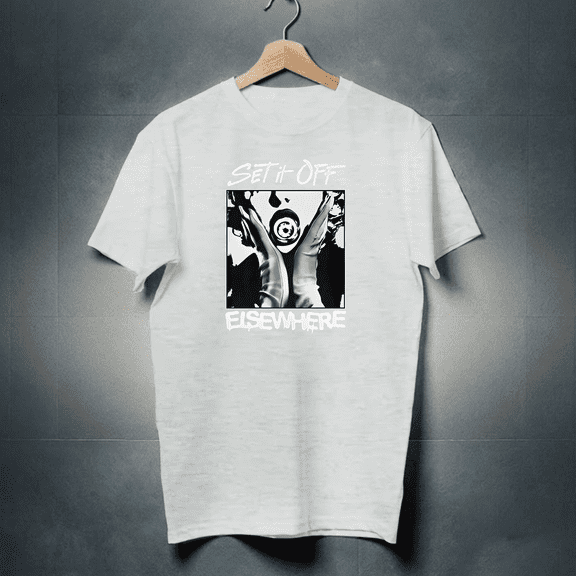 New Set It Off band else where black T-shirt Unisex All sizes 2F497