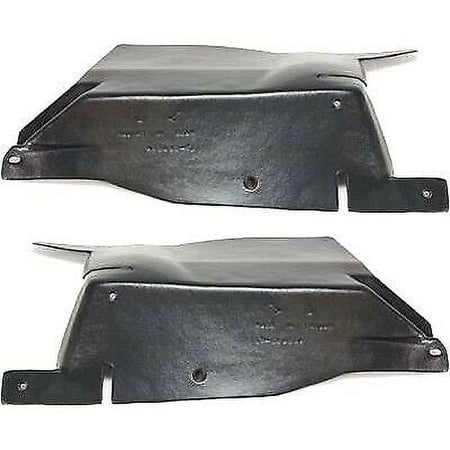 New Set of 2 Fits CHEVROLET IMPALA 2000 2011 Front LH & RH Side Engine Splash Shield