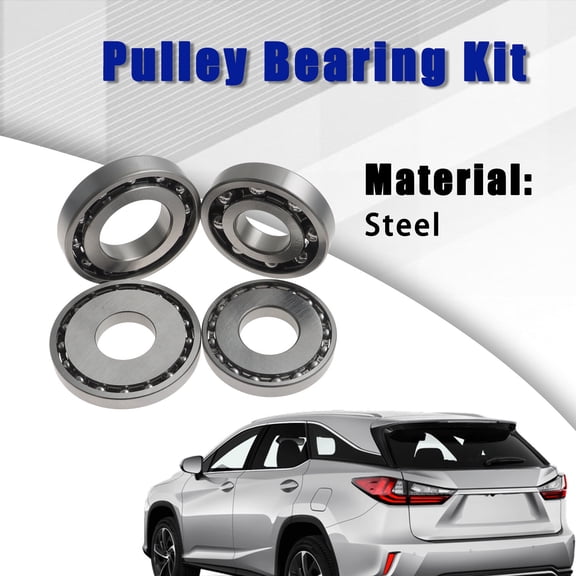 New Set of 4 Pulley Bearing Replacement for Toyota Lexus CVT Auto Transmission