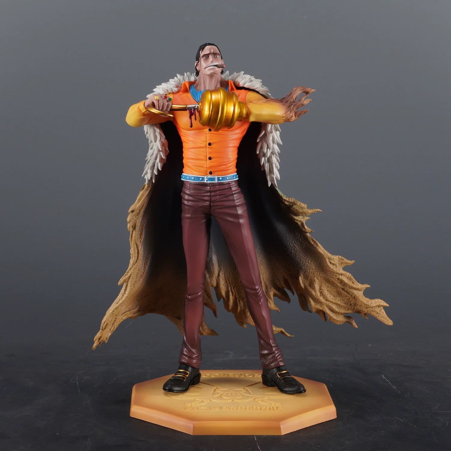 New Seven Warlords of The Sea Sir Crocodile (Yellow Ver) Character Anime Model Statue Action Figures Desktop Ornament Popular Decorations Fan Souvenirs Creative Gift Collectable