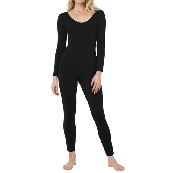 New Sexy Hot Girl Tight Fitting Long Sleeve High Waisted Solid Color Sports Fitness Jumpsuit, All-Season, Daily Casual