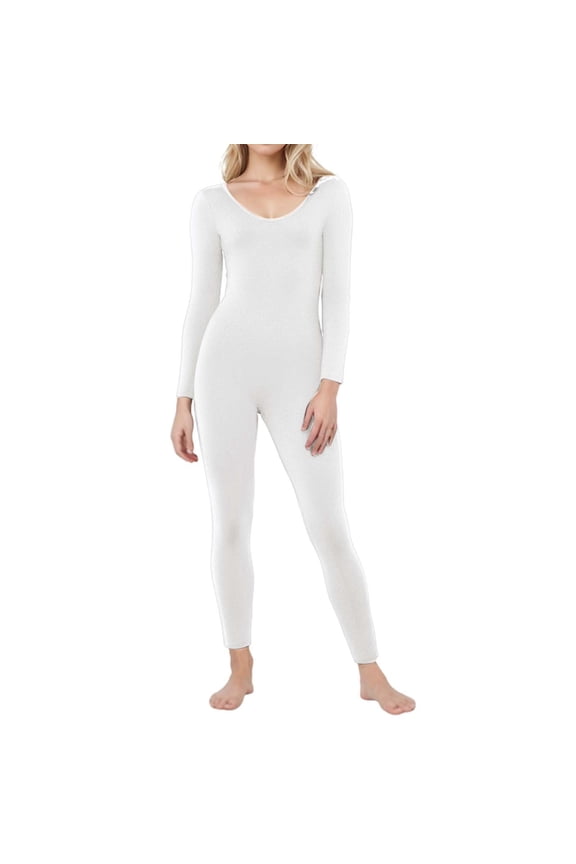 New Sexy Hot Girl Tight Fitting Long Sleeved High Waisted Solid Color Sports And Fitness Jumpsuit