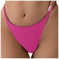 thumbnail image 1 of New Sexy Ladies Multicolor Tight Beach Bikini Trunks - Mid Waist High Cut Swimsuit Bottom, 82% Nylon+18% Spandex, 1 of 4