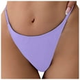 thumbnail image 1 of New Sexy Ladies Multicolor Tight Beach Bikini Trunks - Mid Waist High Cut Swimsuit Bottom, 82% Nylon+18% Spandex, 1 of 4