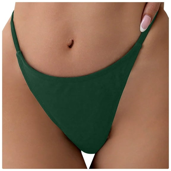 New Sexy Ladies Multicolor Tight Beach Bikini Trunks - Mid Waist High Cut Swimsuit Bottom, 82% Nylon+18% Spandex