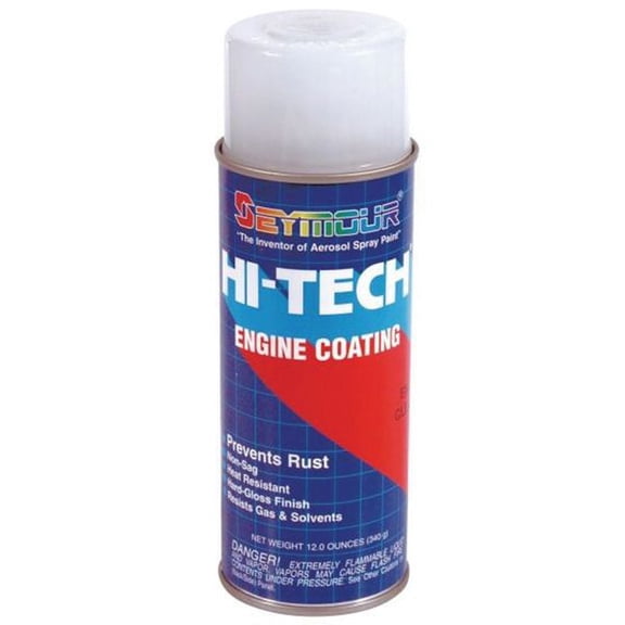 SEYMOUR EN-70 Engine Enamel Spray Paint, 16 fl-oz Aerosol Can, Clear, 15 sq-ft Coverage