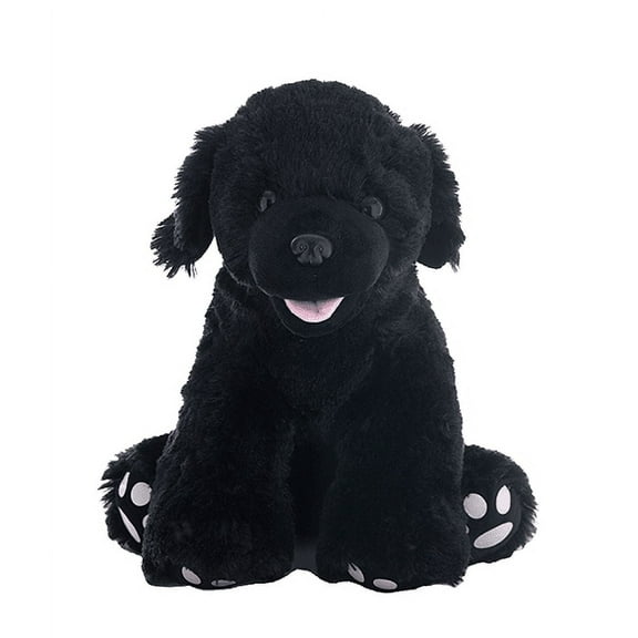 New "Shadow The Black Labrador 16" Plush Toy With 20 Second Digital Recorder for Special Messages, Rymes or Songs