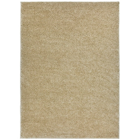 New Shaggy Collection Solid Color Shag Rug Different Color Options Available (Beige, 3'3"x5')