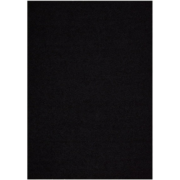 New Shaggy Collection Solid Color Shag Rug Different Color Options Available (Black, 6'7"x9'6")