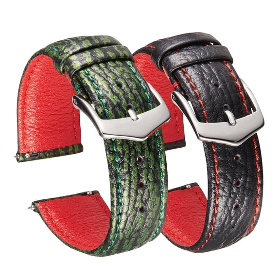 New Shark Pattern Genuine Leather Strap Personalized Quick Release Watch Strap Watch Soft Strap Men's 18-22mm Spot