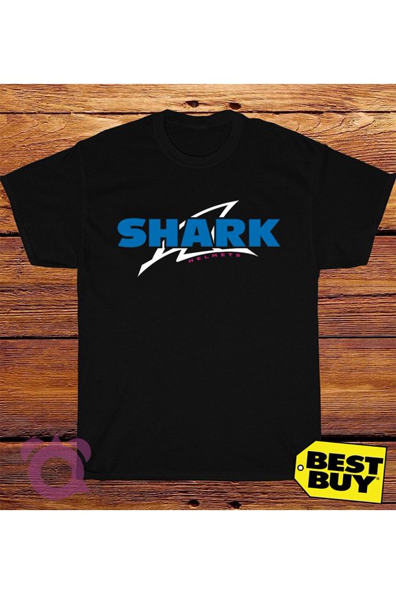 New Shark Racing Helmets Logo American Funny T-Shirt Made In USA Size S to 5XL