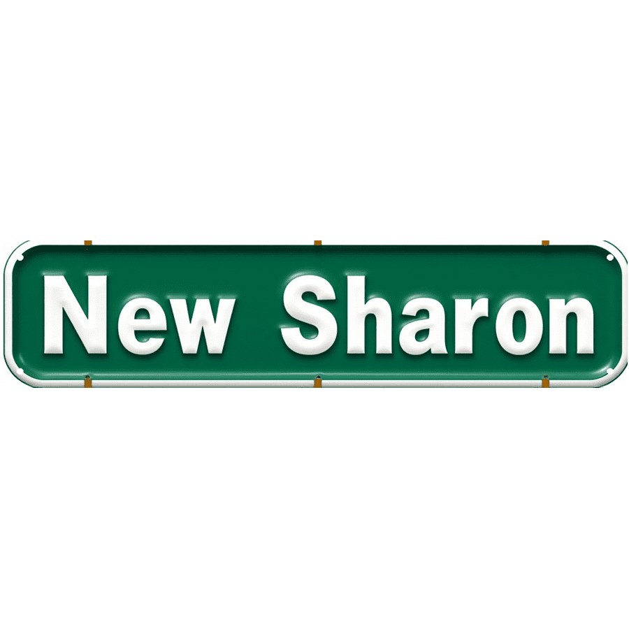 Sharon Sign New Sharon Vintage Tin Sign - 16x4 Inches - Ideal for Colonial Home ...