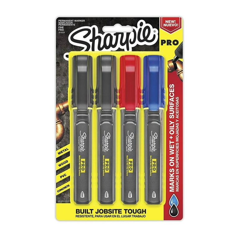 Sharpie 2018324 PRO Fine Tip Permanent Marker, Assorted Ink Colors