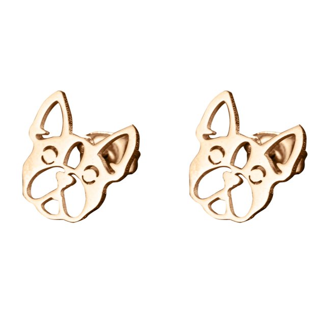 New Sheeppdog Earrings Pattern Hollow Cartoon Earrings Color